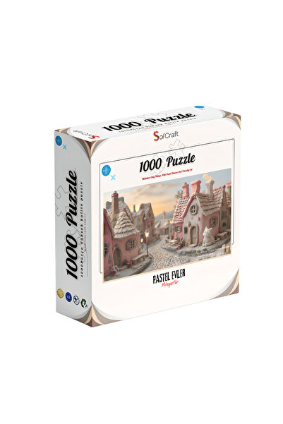 Soi Craft 1000 قطعة لغز بيوت الباستيل