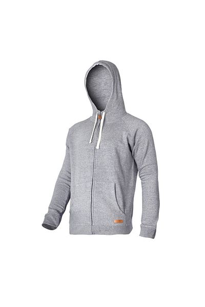 Lahti Pro Hooded Sweatshirt Jacket With Zipper / Gray - L