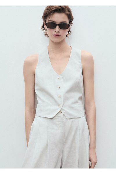 MANGO WAISTCOAT HONEY