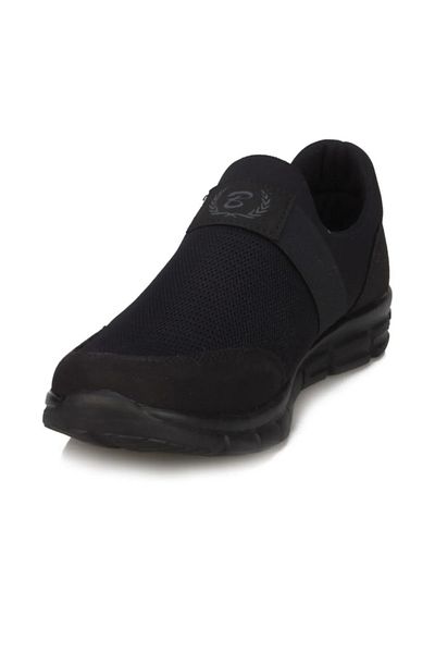 BlackSea Černá - Unisex Lehká sportovní obuv s měkkou podrážkou na každodenní vycházku