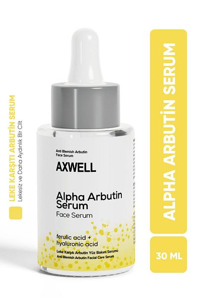 AXWELL Anti-Blemish & Skin Tone Equalizing Alpha Arbutin & Ferulic Acid & Hyaluronic Acid Brightening Ampoule