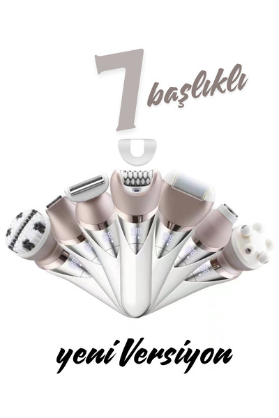 Shibowavy 7 Başlıklı Süper Lüx Epilatör / Epilasyon (Yeni Versiyon)