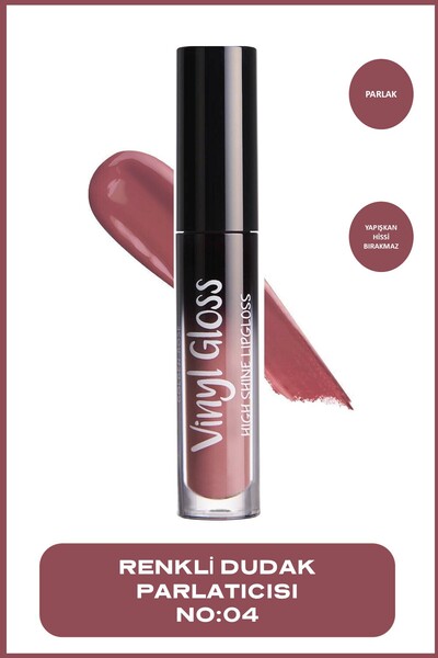 Golden Rose Vinyl Gloss High Shine Lipgloss 04 Ultra Parlak Dudak Parlatıcısı...