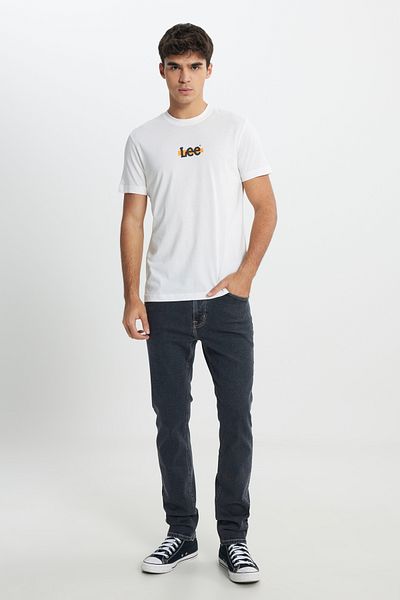 Lee Crew Neck White Men's T-Shirt L 241521100   White T-Shirt
