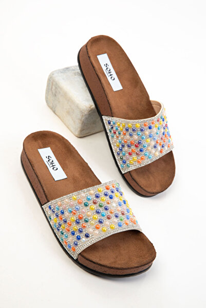 SOHO Papuci de damă argintiu-multi 20659