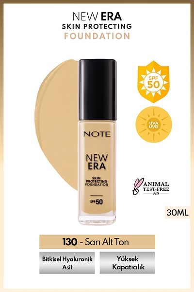 NOTE New Era Spf 50 - Moisturizing and Hyaluronic Acid Foundation 130 Beige