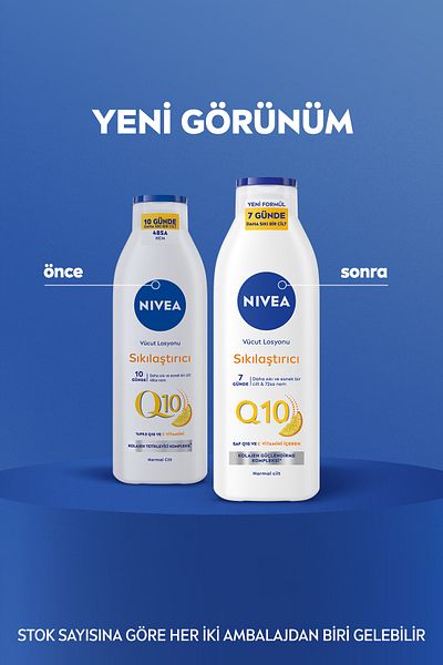 NIVEA Q10 Firming Body Lotion 250ml, Vitamin C, Firming in 10 Days, Moisturizing, Body Care