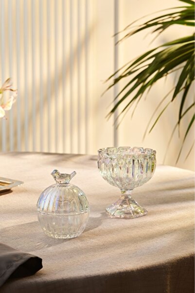 Karaca Terry İkili Lokumluk/Şekerlik Seti Luster