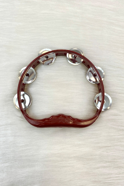 ZEYMERADE Bordo Kına Tefi, Nedime Defi, Gelin Tefi, Halay Tef, Metal Zilli 1 ...