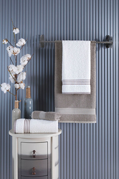 TRENDYOLMİLLA HOME 2-Piece Face Towel 50X80Cm & 2-Piece Bath Towel 70X140Cm Tphaw26Hvl00004