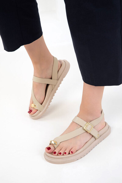 SOHO Beige Women's Sandals 20638