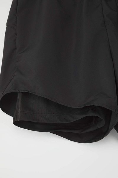 Trendyol Curve Black 2 Layer Knitted Inside Shorts Large Size Sports Shorts Tbbss25Ap00047