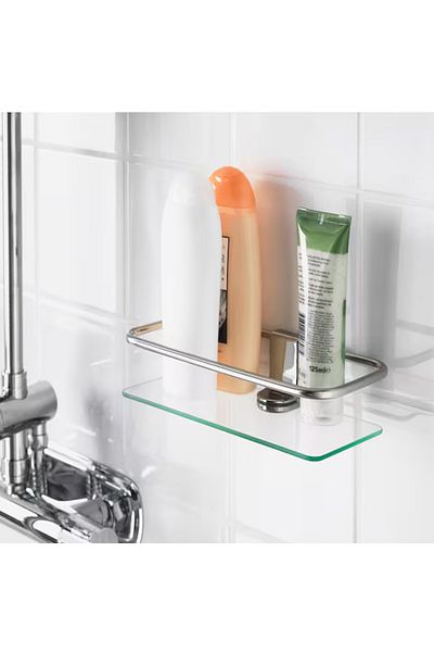 IKEA Shower shelf, chrome plated, 24x6 cm