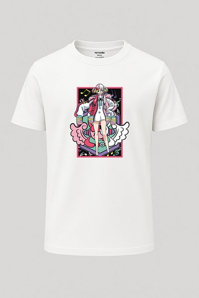 nirvoda Μπλουζάκι Uta One Piece Printed - Loose Fit Crew Neck Unisex T-shirt
