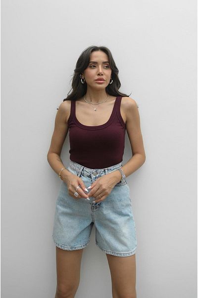 Havoş Plum Axel Thick Strap Undershirt