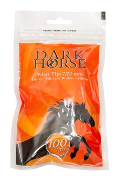 X TORBO أطراف فلتر دارك هورس 7/22 مم - كيس واحد
