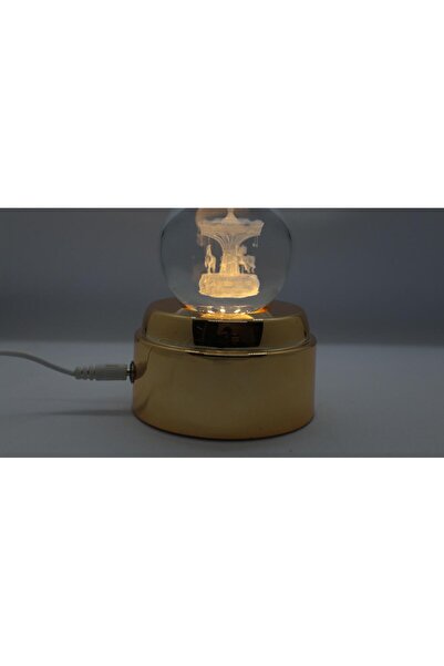 shop KRISTAL CAM LED IŞIKLI DÖNEN KÜRE HEDİYELİK -ATLI KARINCA 3D