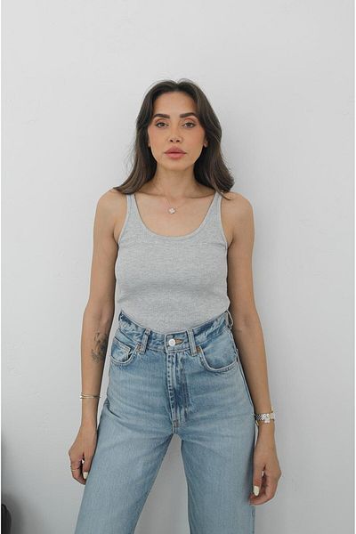 Havoş Gray Hollow Collar Undershirt