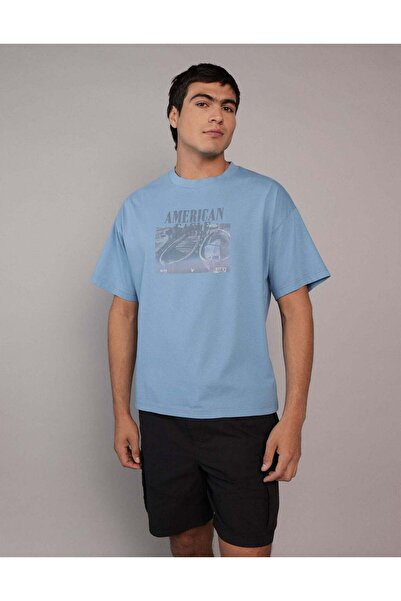 AMERICAN EAGLE تي شيرت AE Boxy Graphic