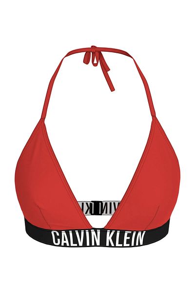 Calvin Klein Triangle-Rp Women's Red(Granadilla Flower) Bikini Top Zw0Zw02461