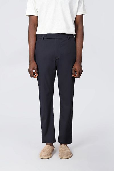 Isaora Stretch Water Repellent Regular Fit Normal Waist Straight Leg Chino Pants Men Pants Isr5126 Navy