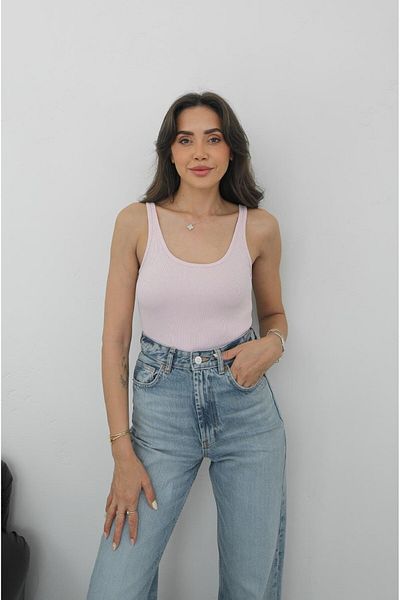 Havoş Pink Hollow Neck Tank Top