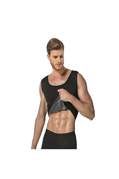 Narnuga Mi̇raxx Black Men's Thermal Sauna Undershirt - 744