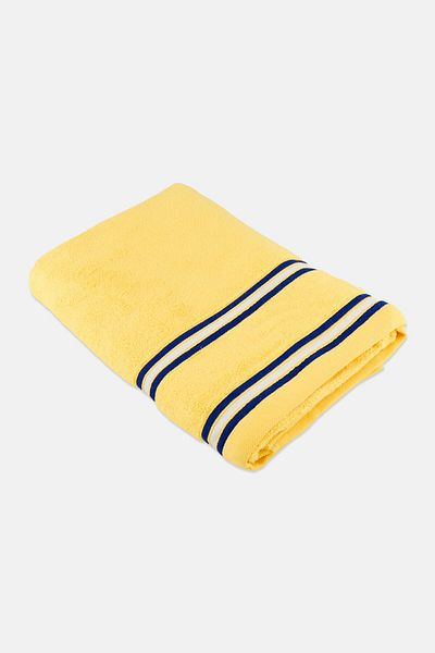Nautica Super Soft Striped Bath Towel, Yellow