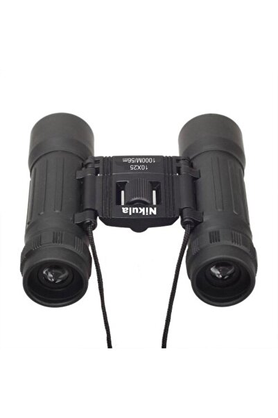 Nikula 10X25 Av Dürbünü -56M/1000M - Kauçuk Kaplama Siyah