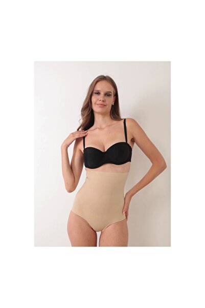 Narnuga MİRAXX Ten مشد سراويل داخلية عالية الخصر مقطوعة بالليزر