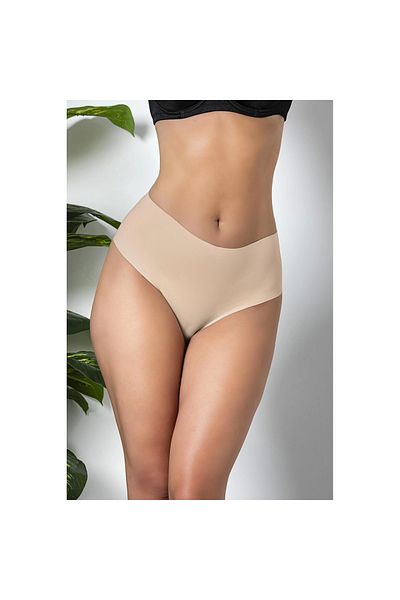 Narnuga Pack of 3 Seamless, Non-Marking, Laser Cut, High Waist Slip Panties Cappucino (Mgp21263)