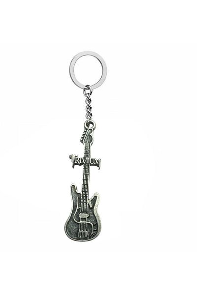 Herşey Nota Trivium Themed Electric Guitar Keychain – Metal Metalcore & Heavy Metal Accessory