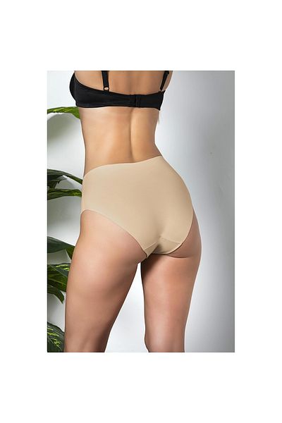 Narnuga Pack of 3 Seamless, Non-Marking, Laser Cut, High Waist Slip Panties Cappucino (Mgp21263)