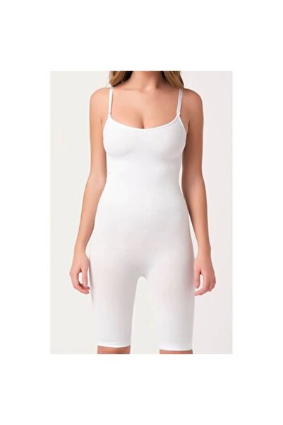 Narnuga MİRAXX مشد طويل بدون خياطة للنساء باللون الأبيض - 750