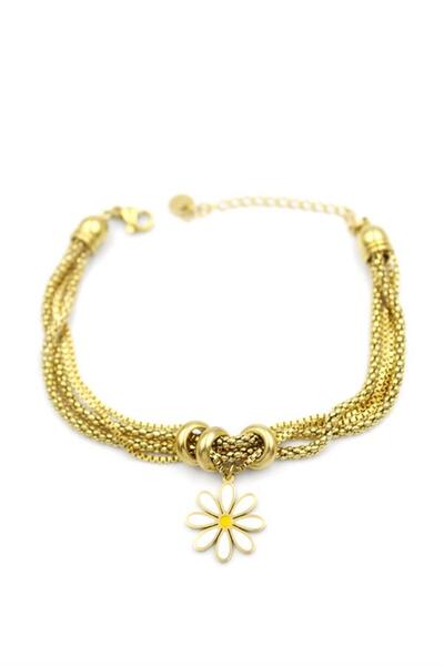 Royaleks سوار ديزي متعدد السلاسل - ذهبي