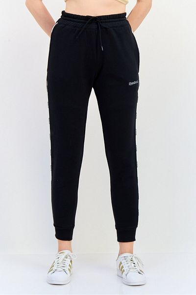 Reebok Women Sportswear Fit Brand Logo Training Jogger Pants, Black