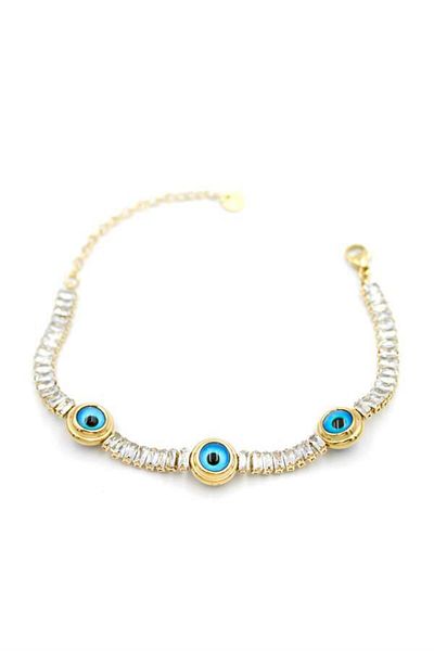 Angoravi Evil eye waterway bracelet - gold