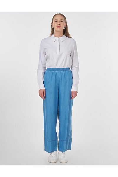 KYR Relaxed Cut Lyocell Trousers Ice Blue