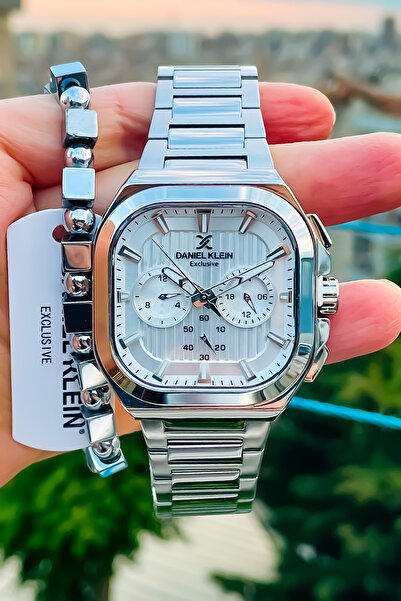 Daniel Klein Men's Steel Wristwatch - Tum Functions Active Bracelet