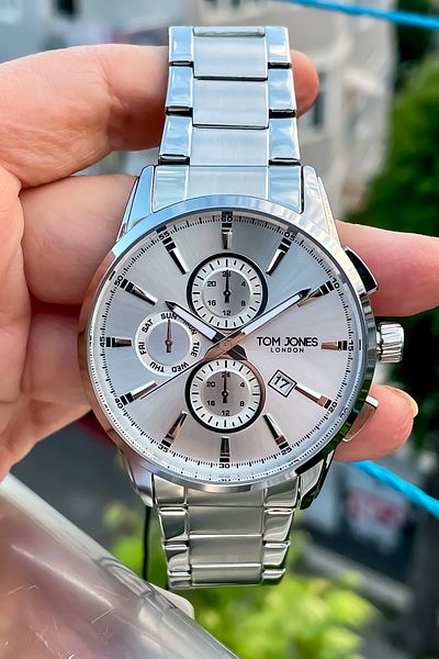 Tom Jones Original Brand Stainless Steel Men's Wristwatch 3Atm Waterproof and Bracelet Gift