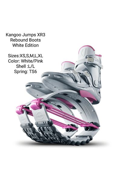 Kangoo Jumps XR3 Rebound Shoes White Edition Size Medium