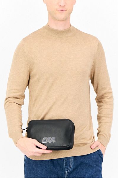 Cerruti 1881 Men Brand Logo Clutch Bag, Black