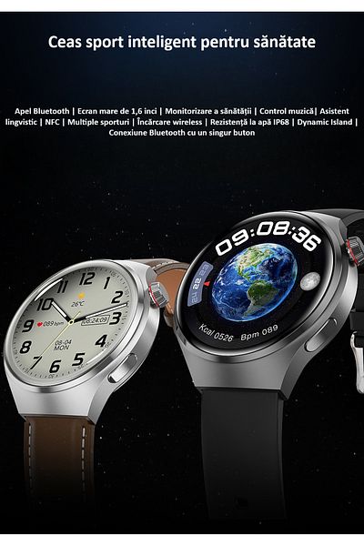 zyteq ZYTEQ®️ Smartwatch, BT call, sports, water resistant, notifications, monitoring, silver