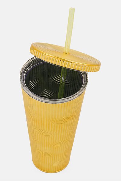 Vessel Mermaid Tumbler With Straw And Lid 710 ml, Gold