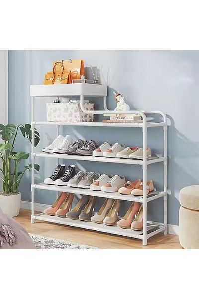 rexa Hot Selling Layers 80cm Metal Multifunctional Shoes Storage Shelf Racks