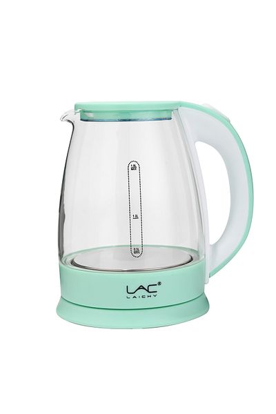 LAC LAICHY Electric Glass Kettle,1.8L 1500W,Automatic Temperature Protection, Heat-resistant Handle