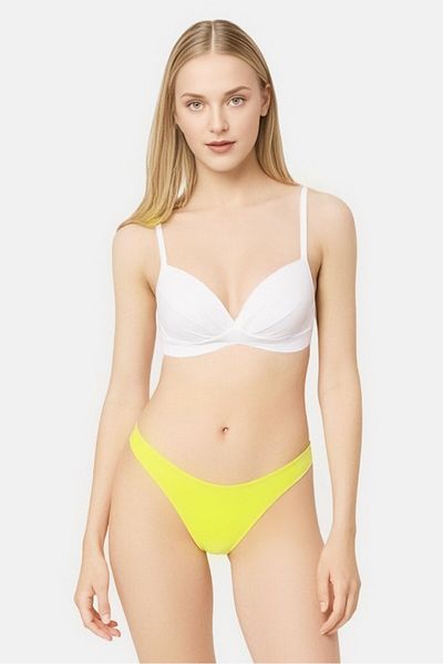 adidas Originals X Ivy Park Women Brand Logo Pull On Bikini Bottom, Lime Yellow