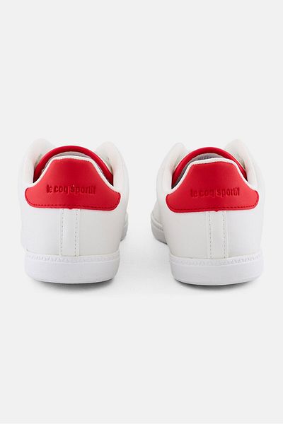 Le Coq Sportif Kids Boy Courtset Gs Lace Up Casual Shoes, White