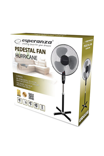 ESPERANZA Ventilator cu picior Esperanza EHF001KK, 50W, 3 trepte viteza, 130c...