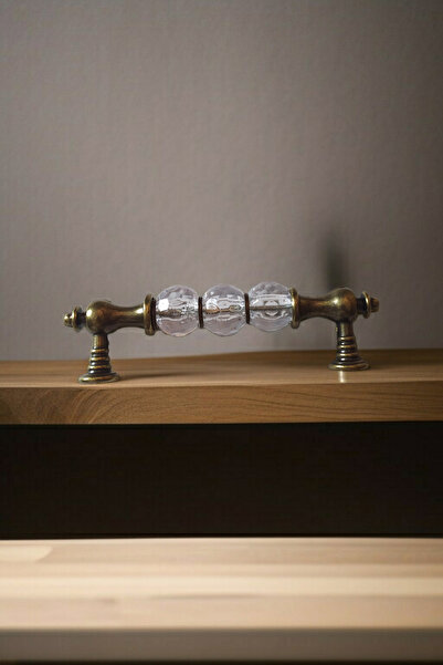 Dizaynhouse Mâner modern cu design antic de cristal de 96 mm, mâner elegant p...